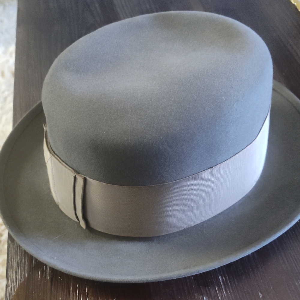 Vintage Stetson Brown Fedora Hat with Elegant Lining